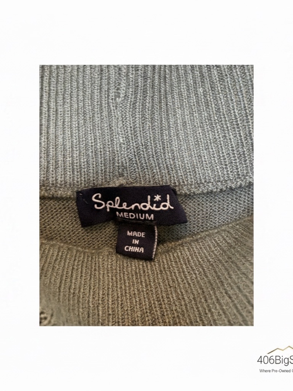 Splendid Olive Knit Wide Leg Pants - Picture 2 of 5